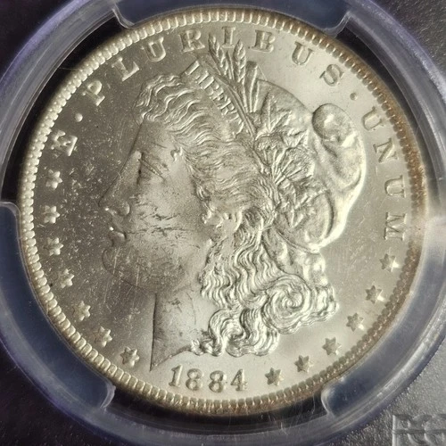 VIDEO 👀🔥GORGEOUS GOLD RIM TONED🔥1884-O PCGS MS-63 MORGAN Silver Dollar 9055