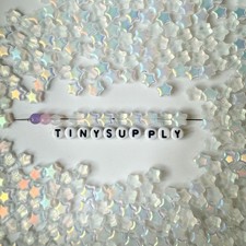 8MM AB Frosted Colored Glass Star Beads C01