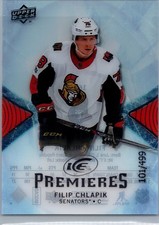 2017-18 Upper Deck Ice - Ice Premieres Filip Chlapik #168 /499 (RC) - Senators