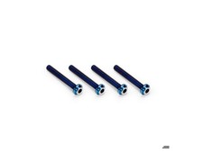 JConcepts 3x22mm Titanium Top Hat Screws Blue 4 JCO5143-1