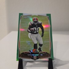 2014 Topps Chrome #202 Terrance West RC BROWNS Green NFL Rookie Card