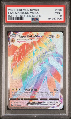 Tapu Koko VMAX graded PSA 9 for sale on eBay