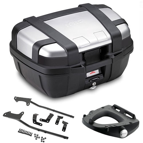 Givi TRK52N Koffer 52L Schwarz Mit Halterungen FüR Suzuki SV 1000 S 2006-2008-image