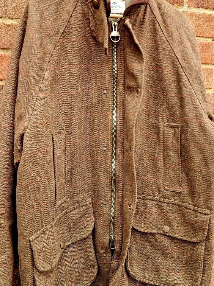 ❤️ HOGGS OF FIFE Tweed/Wool Mix Teflon Pro Shooting Country Hunting Field Coat  - Image 4 of 4
