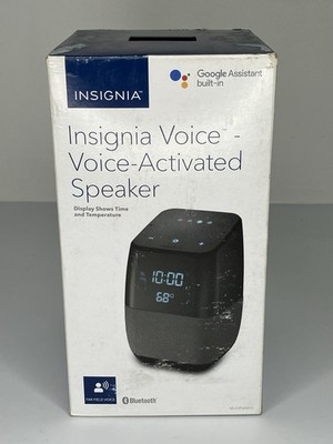 Insignia Voice-Activated Speaker NS-CSPGASP-G w/Google Assist Black in Box