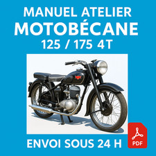 Manuel Atelier Motobécane 125 et 175 1970 Revue Technique Moto RMT CD PDF