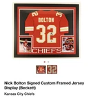 Nick Bolton Autographed/Signed Kansas City Chiefs Football Jersey, Beckett COA