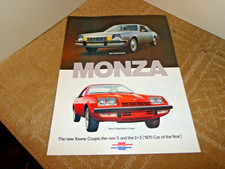 Vtg Nos 1975 Chevy Monza Towne Coupe S 22 Dealer Sales Brochure All Models Vtg Nos 1975 Chevy Monza Towne Coupe S 22 Dealer Sales Brochure All Models