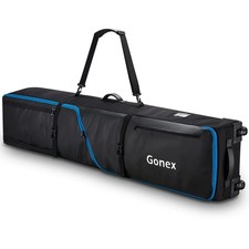 Gonex Waterproof Snowboard Rolling Bag 1200D Polyester Padded Ski Open Box New
