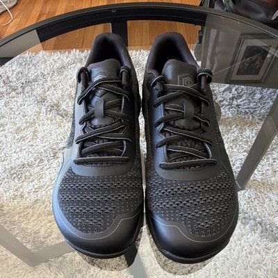 Born Primitive Men's Black Low Top Lace-Up Athletic Sneakers for Gym Training