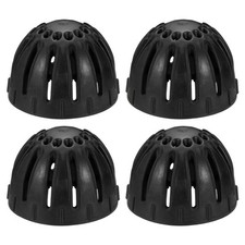 4Pcs Egg Cleaning Brush Silicone Egg Washer Rotating Scrubber Tools Black