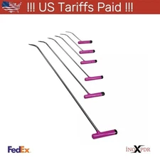 PDR Tools – Cádiz Edition | 5-Piece Sharp Tip, Single-Bend Paintless Dent RepaiR