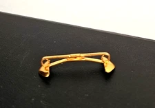 Gold Tone  Rink=Less Pat.2229656 Large Collar Bar Vintage 55mm across bar