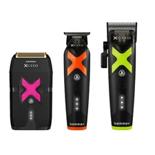 Gamma XCEED IN2 Vector Motor Cordless Clipper + Trimmer + Shaver SET - NEW