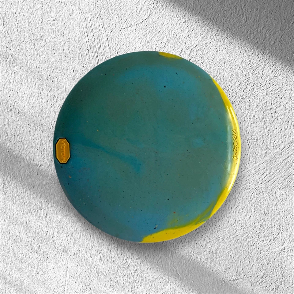 Vibram Ascent Disc Golf Fairway Driver 177g Rubber Medium OOP Blue & Yellow RARE - Image 4 of 4