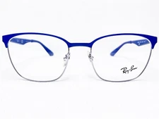 NEW Ray Ban RB6356 2876 Unisex Blue/Gunmetal Square Eyeglasses Frames 52/18~145