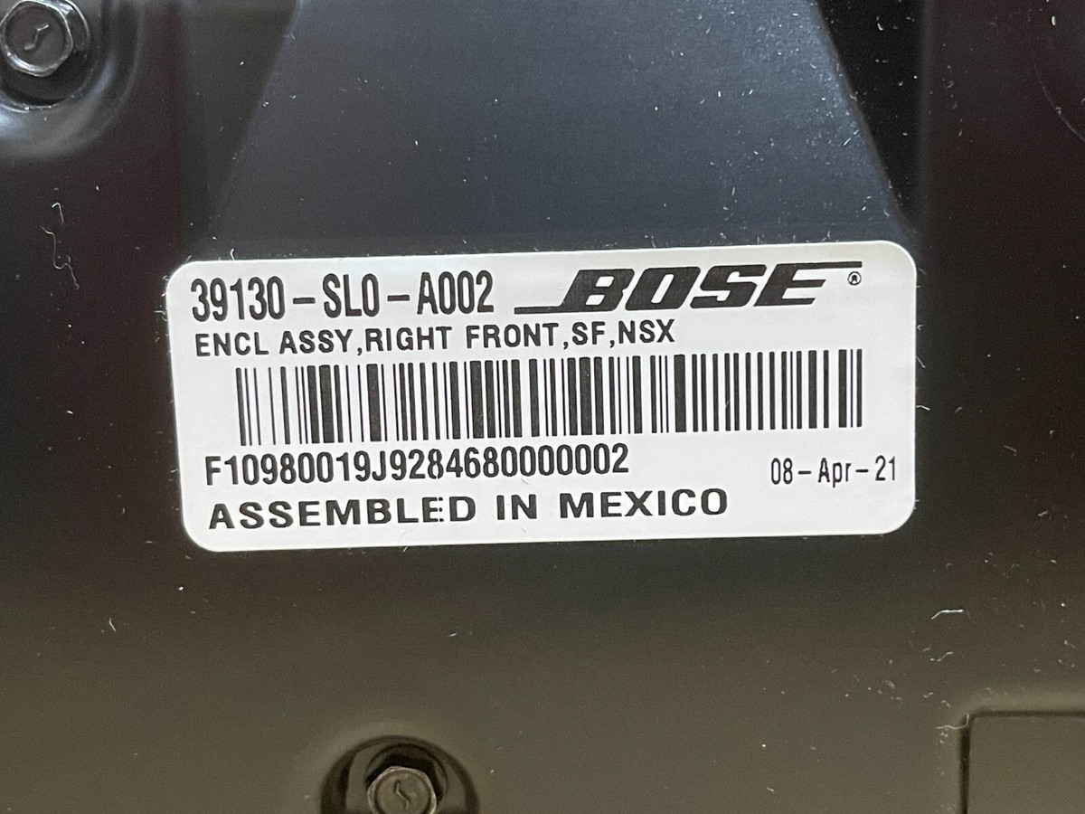 HONDA ACURA GENUINE OEM NSX BOSE Front Right Speaker System