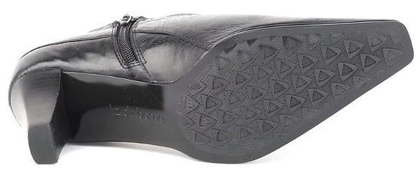 Nuevo LIZ CLAIBORNE Mujeres Cuero Cremallera Lateral Tacón Punta Punta Botín Botín Zapato Foto 3 de 4