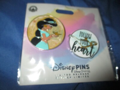 JASMINE / ALADDIN Disney Parks Exclusive 2 PIN  ~2023 Follow Your Heart PRINCESS