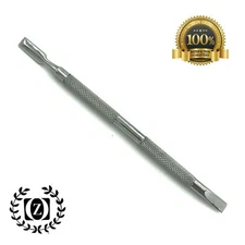 Professional Dual Sided Cuticle Pusher Cleaner Trimmer Manicure Pedicure Tool