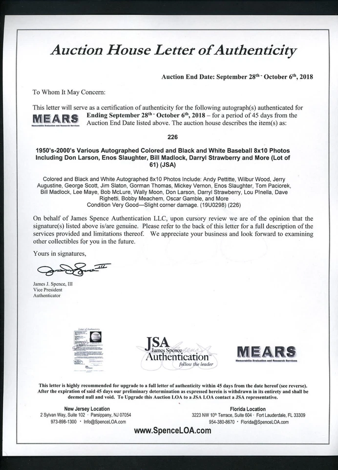 Фотография с автографом Ли Мэй 8x10 аутентификация JSA Chicago White Sox ДОСТАВКА БЕСПЛАТНАЯ - Изображение 2 из 2