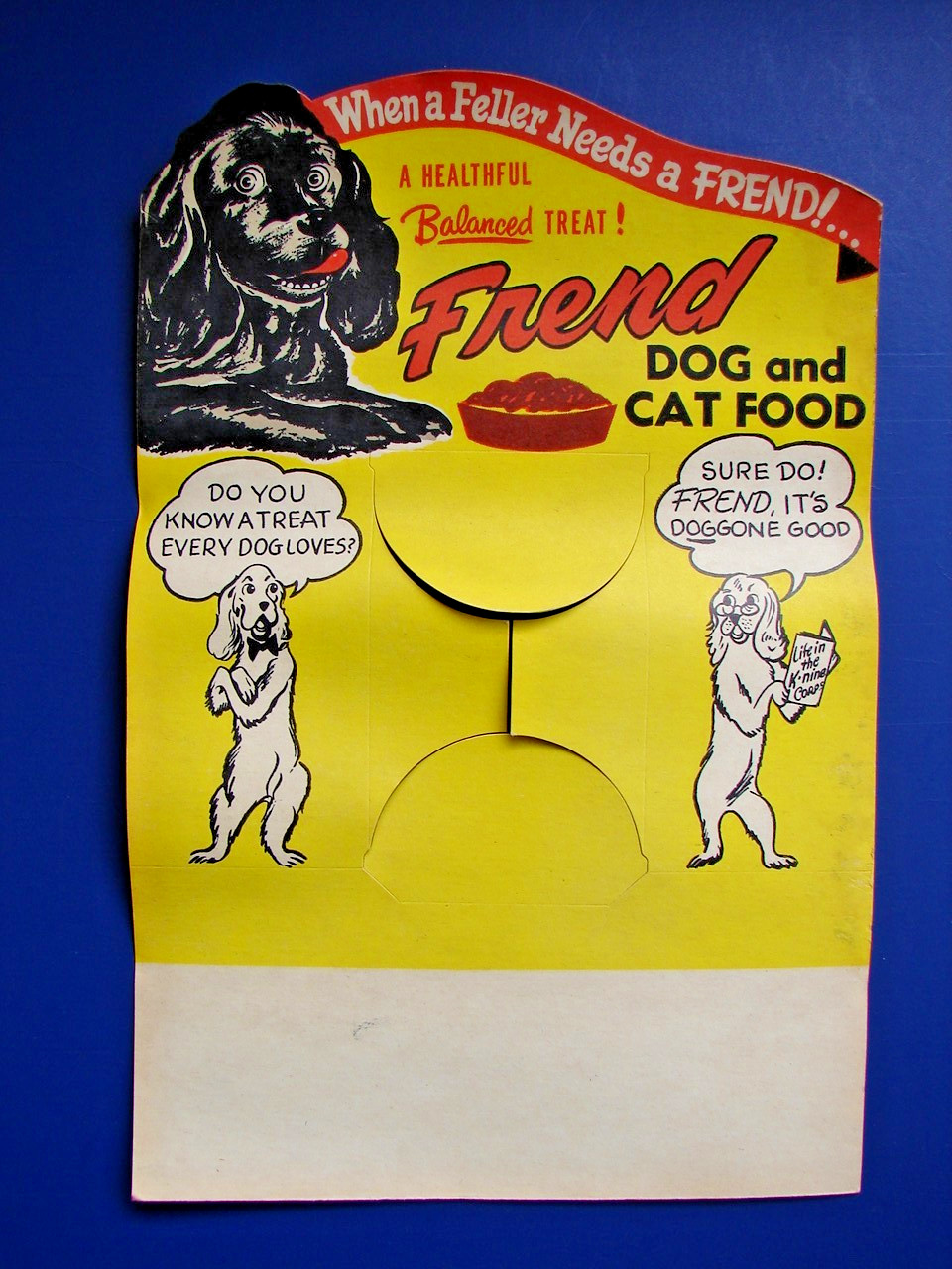 Store Display Sign Nos Cardboard Can Display
