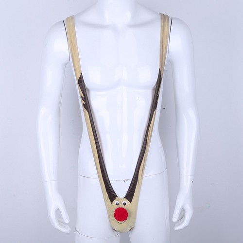 Costume cosplay Babbo Natale in velluto natalizio sexy da uomo USA slip bikini vita bassa - Foto 8 di 85