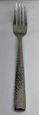 Corby Hall Santa Fe  8” Hammered Stainless Steel Dinner Fork