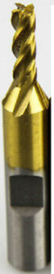 5/16 x 3/8'' Tin Coated HSS 4 Flute Single End Mill
