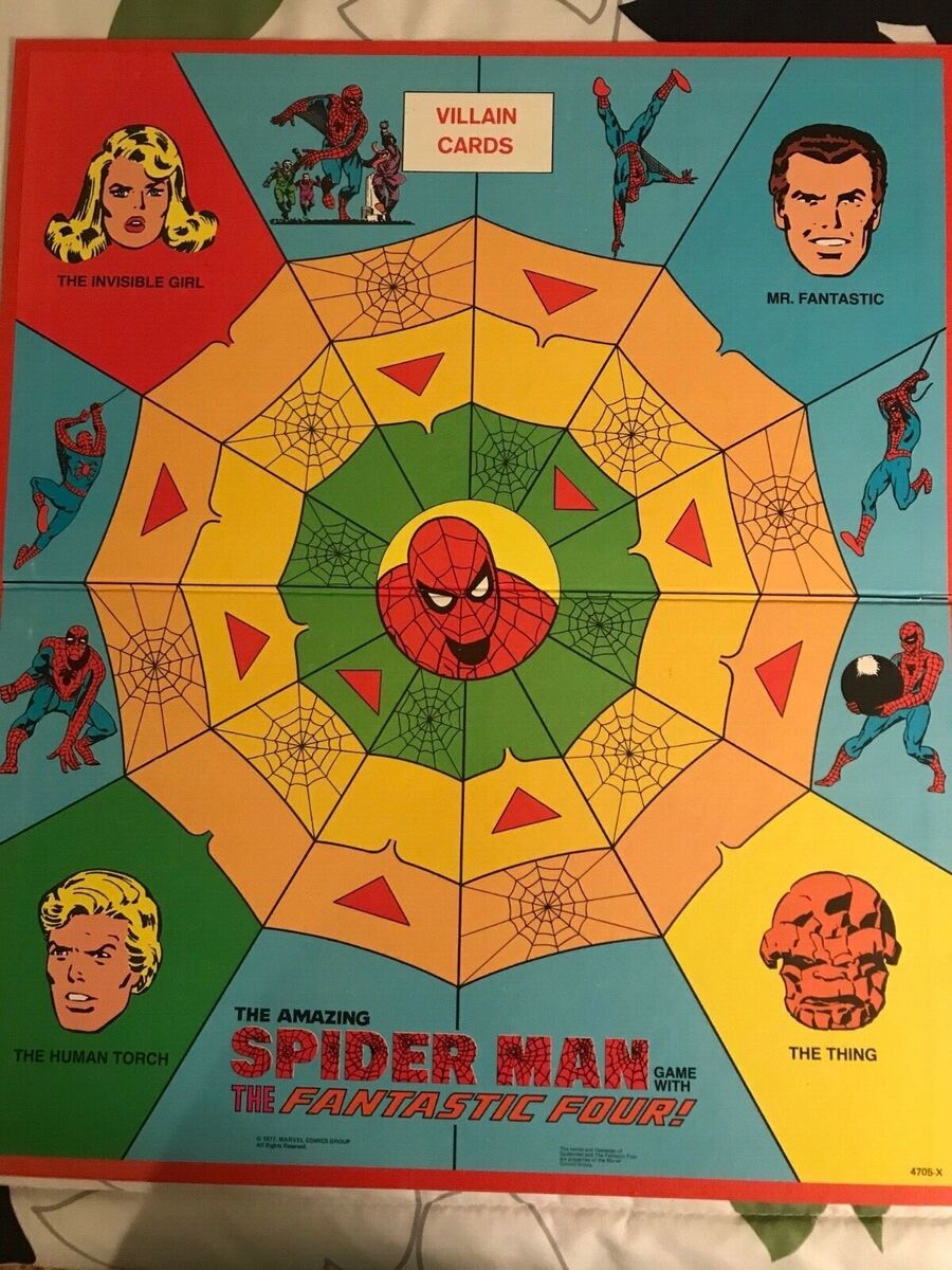 THE AMAZING SPIDER-MAN BOARD GAME WITH THE FANTASTIC FOUR !!