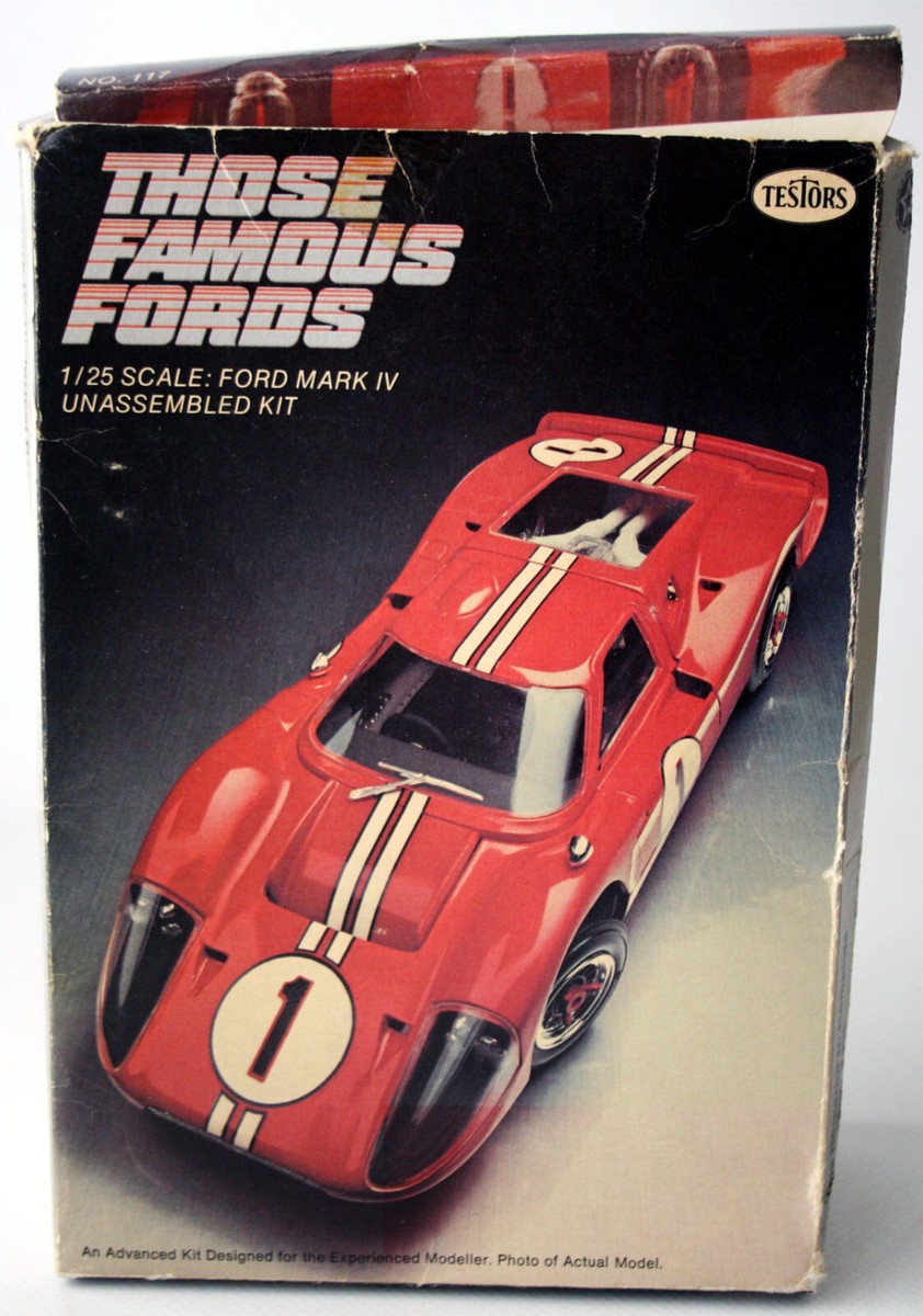 VINTAGE 1976 THOSE FAMOUS FORDS 1/25 FORD MARK IV MODEL KIT