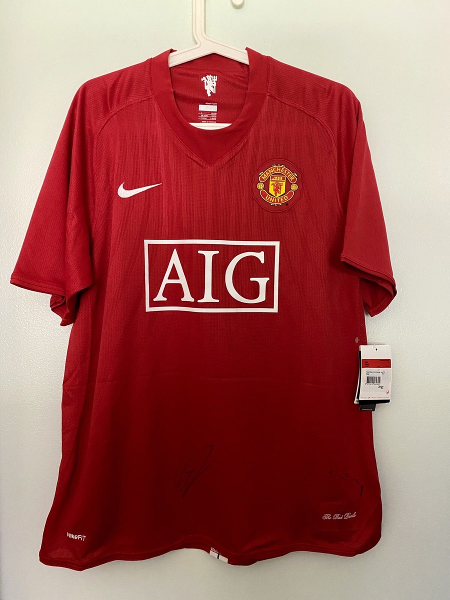 RONALDO, 2007-08 MANCHESTER UNITED HOME AUTOGRAPHED SIGNED SHIRT