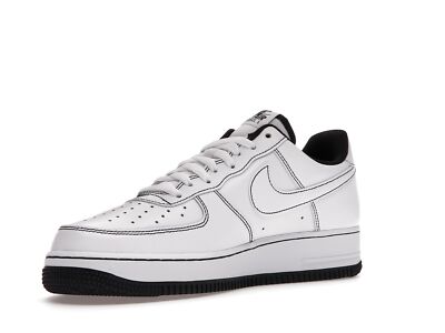 靴 Nike Air Force 1 Low White-Black stitch Nike Air Force 1 Low 07 Contrast Stitch White Black (GS) - CW1575