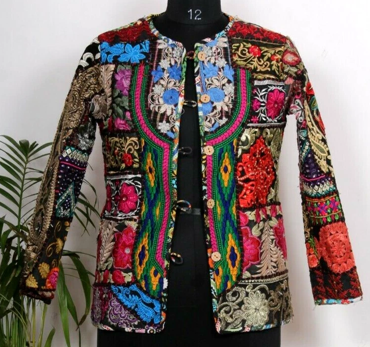 Banjara Coat Hand Embroidery mirror patchwork Woman s Short Jackets MPJ 06