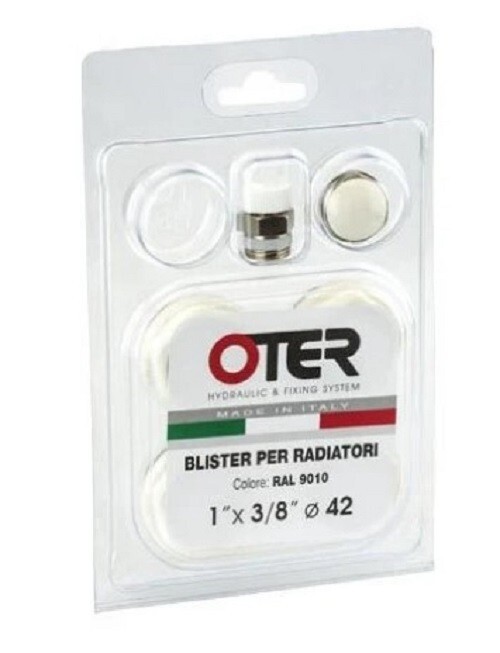 KIT PER RADIATORE BLISTER TAPPI E RIDUZIONI PER TERMOSIFONI 1"X 3/8"