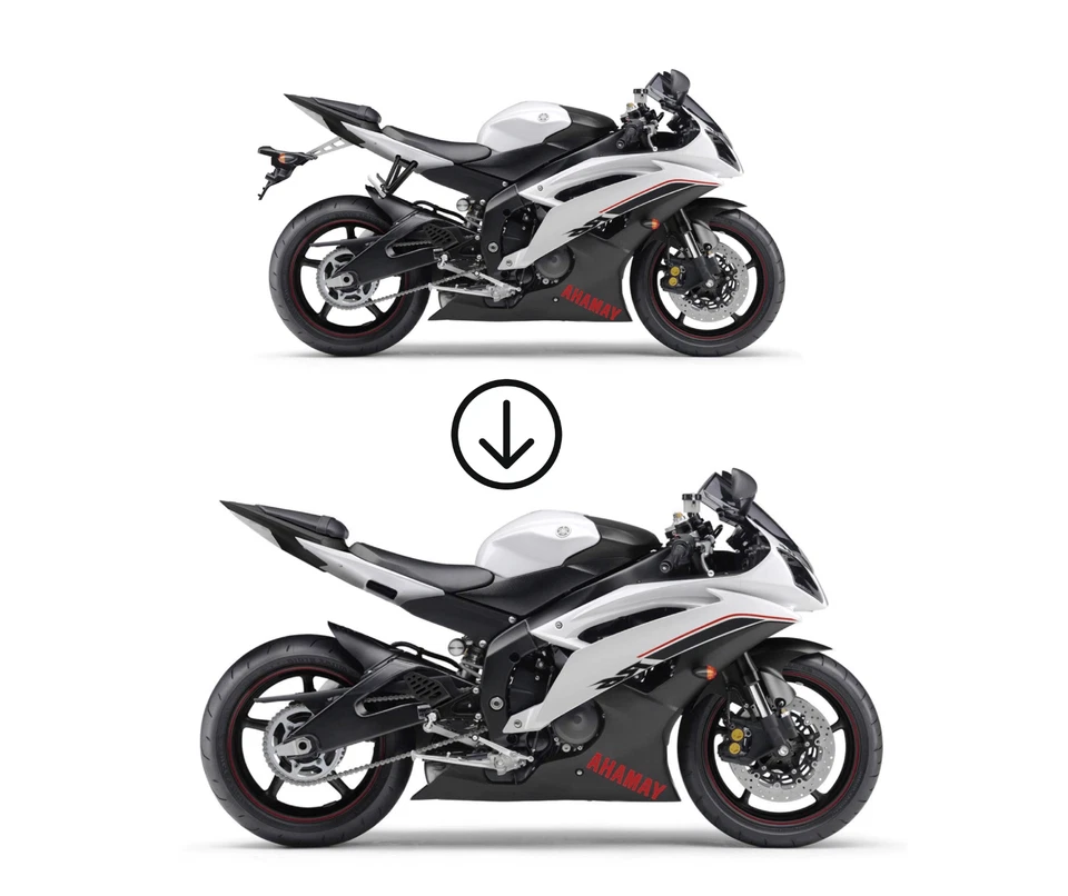 FOR YZF YAMAHA R6 Passenger Peg DELETE for 08-16 White peg plugs - Image 4 of 4