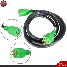 4 Prong 30Amp 10~100FT RV Extension Power Cord NEMA L14-30P/L14-30R Twist Lock