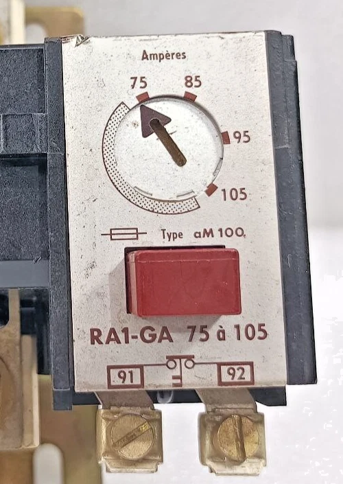 RELÉ DE SOBRECARGA TÉRMICA TELEMECANIQUE RA1-GA 75/105 NUEVO ENVÍO RÁPIDO - Imagen 2 de 4