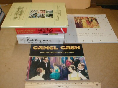5 diff RJ Reynolds Tobacco Company History Advertising Art Reference Book  Lot