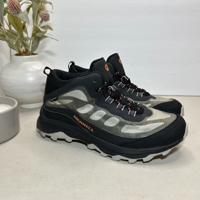 Merrell Moab Speed Mid Black Sneaker Boots Waterproof Black MK265424 Kids 6 M