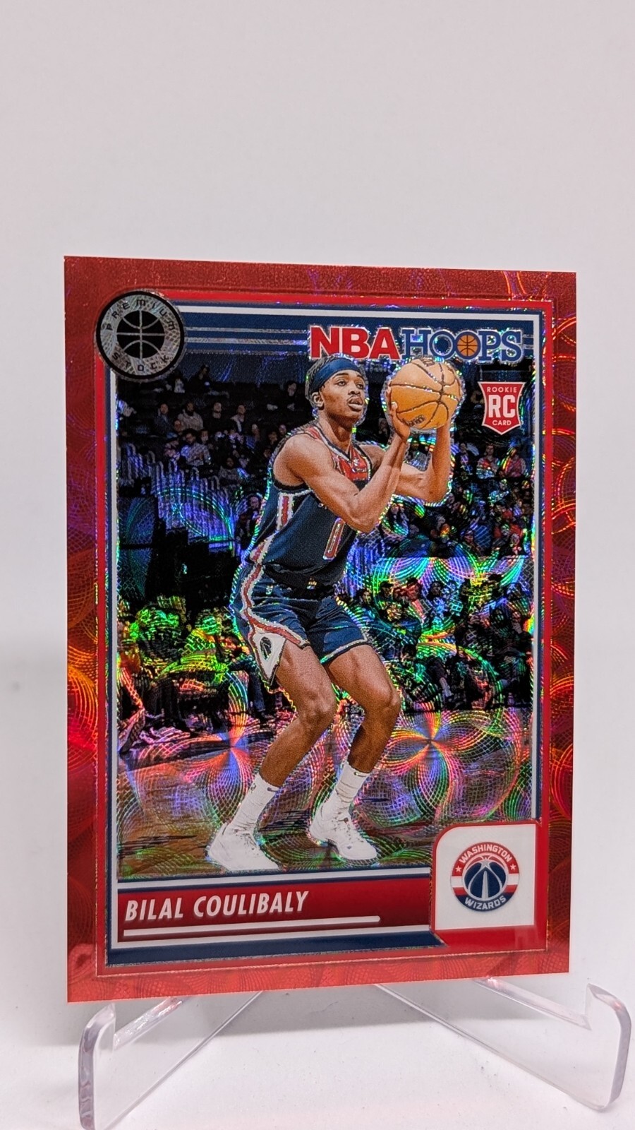 2023-24 Panini Hoops Premium Stock Bilal Coulibaly #175 RC RED PRIZM /88