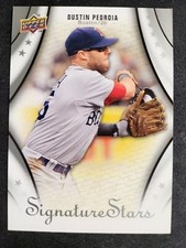 2009 Upper Deck Signature Stars Dustin Pedroia Card #40 Red Sox