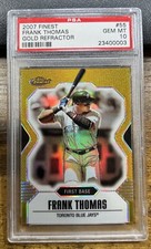 Frank Thomas 2007 Topps Finest Gold Refractor /50 #55 HOF PSA 10 POP 3