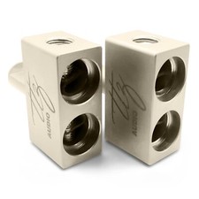 Dual 2/0 Gauge To 1/0 Gauge Amp Input Reducers pair For Easy Car Audio Amplifi