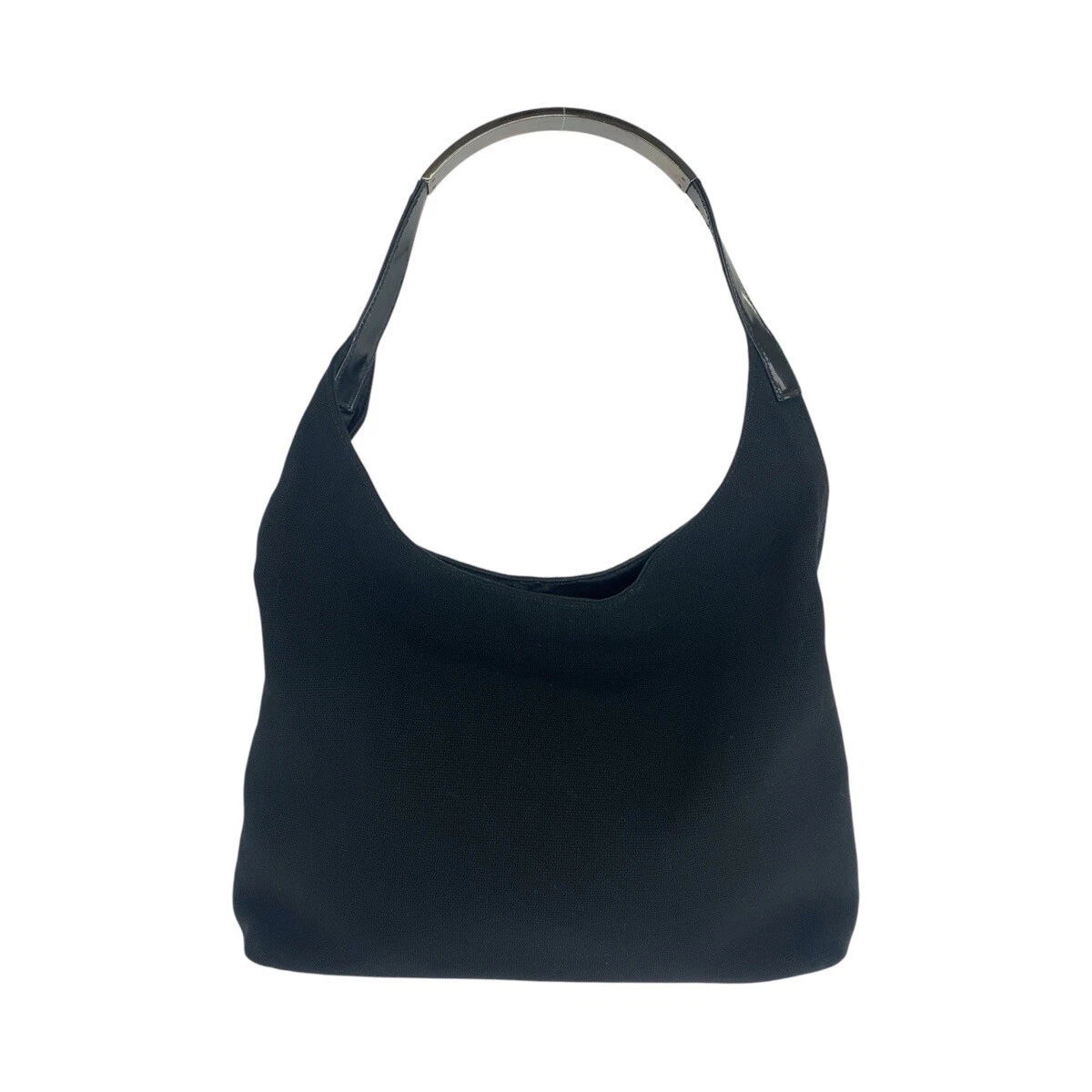 Sac bandoulière GUCCI Hobo 001 3297 noir argent toile/émail