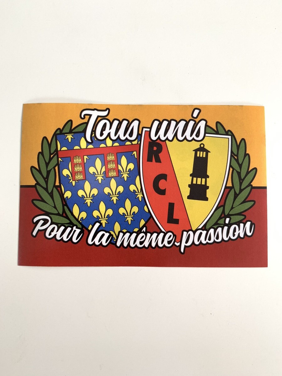 Autocollant RC Lens - Sticker Football - Club Français - Multicolore
