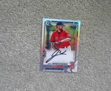 2021 Bowman Chrome JOSH WINCKOWSKI Rookie RC AUTO Refractor /499 Boston Red Sox 