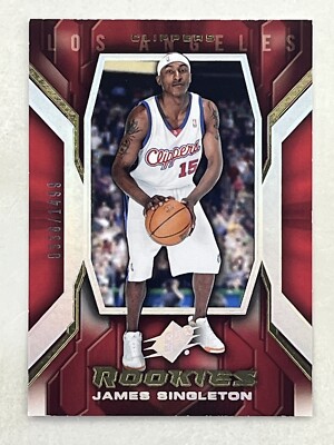 NBA トレーディングカード　106枚　⑤ James Singleton 2005-06 SPx RC /1499 #106 NBA Los Angeles Clippers