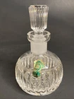 Vintage Waterford Crystal Perfume Scent Bottle & Applicator With Old Label