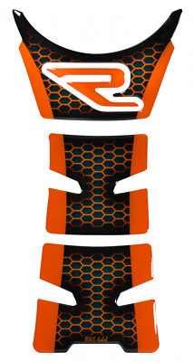 Tankpad kompatibel für Motorrad Tanks KTM 1290 Super Duke R (Evo) Orange Blau